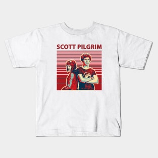 scott pilgrim vs the world vintage Kids T-Shirt